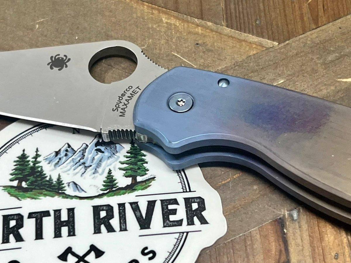 Spyderco C223GPDGY Para 3 Semi-Custom All Ti Hardware Maxamet Knife (USA) - NORTH RIVER OUTDOORS