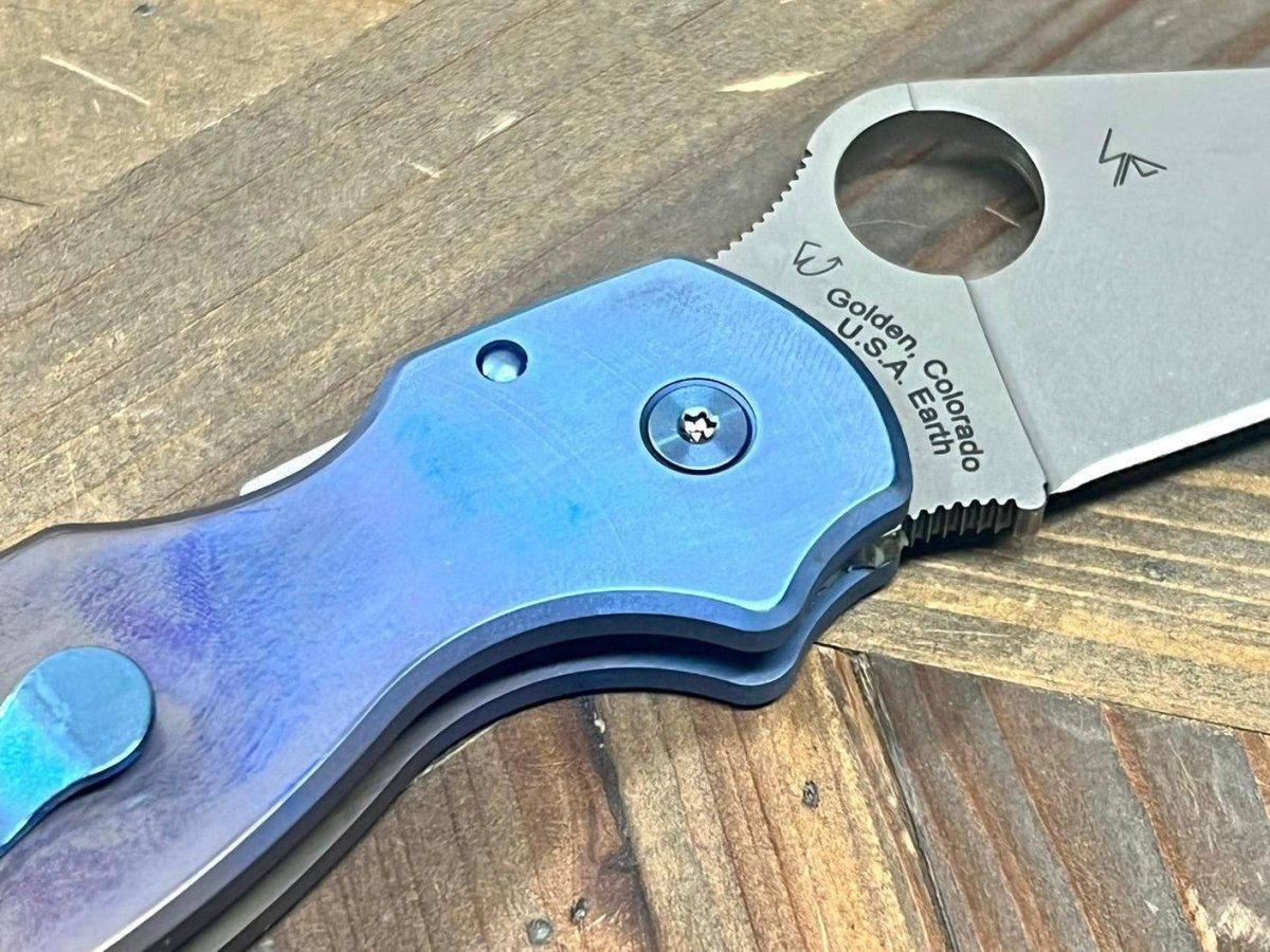 Spyderco C223GPDGY Para 3 Semi-Custom All Ti Hardware Maxamet Knife (USA) - NORTH RIVER OUTDOORS