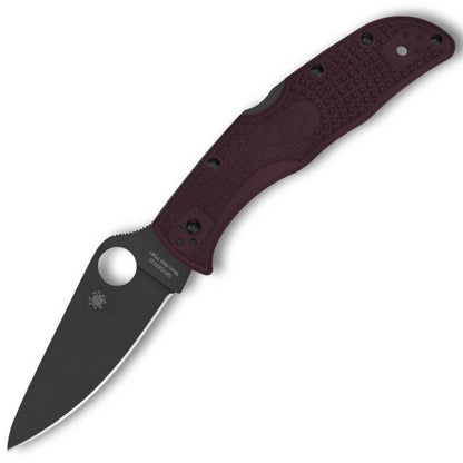 Spyderco C243BGBKP Endela Burgundy FRN Handle Folding Knife (3.41 Micro-Melt PD#1) - NORTH RIVER OUTDOORS