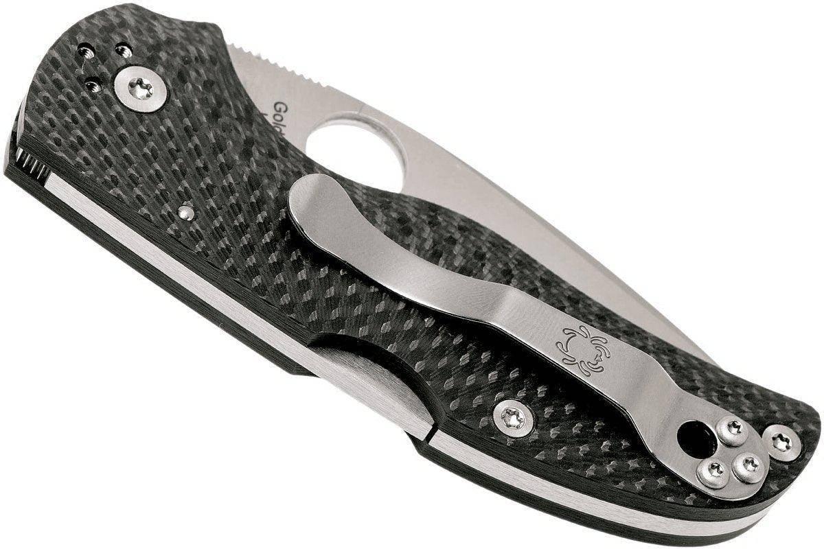Spyderco C41CFPE5 Native 5 Folding Knife 3" CPM-S90V/CPM-154 Carbon Fiber Handles - NORTH RIVER OUTDOORS