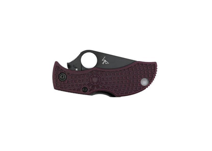 Spyderco Manbug Lightweight Pocket Knife 1.9" Burgundy FRN Sprint Run - NORTH RIVER OUTDOORS