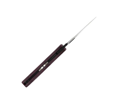 Spyderco Manbug Lightweight Pocket Knife 1.9" Burgundy FRN Sprint Run - NORTH RIVER OUTDOORS