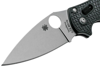 Spyderco Manix 2 Knife Plain Blade Black Handles - NORTH RIVER OUTDOORS