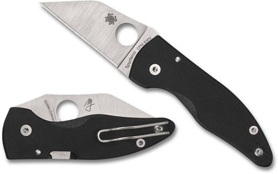Spyderco MicroJimbo Folding Knife 2.45" S30V Satin Plain Blade Black G10 Handles - NORTH RIVER OUTDOORS