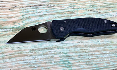 Spyderco MicroJimbo Folding Knife 2.45" S30V Satin Plain Blade Black G10 Handles - NORTH RIVER OUTDOORS