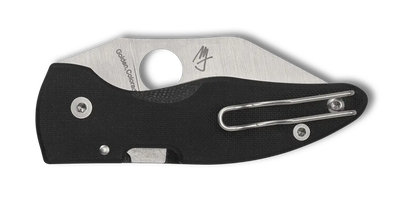 Spyderco MicroJimbo Folding Knife 2.45" S30V Satin Plain Blade Black G10 Handles