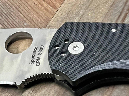 Spyderco Native Chief Folding Knife 4.08" S30V Satin Black G10 Handles - NORTH RIVER OUTDOORS