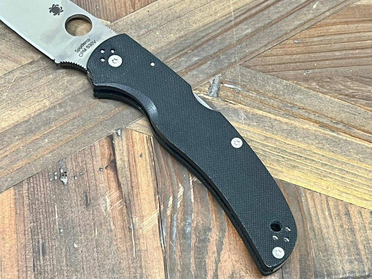 Spyderco Native Chief Folding Knife 4.08" S30V Satin Black G10 Handles - NORTH RIVER OUTDOORS