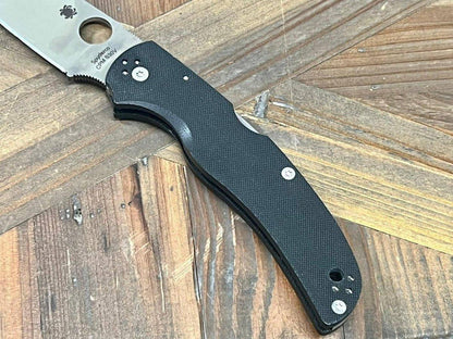 Spyderco Native Chief Folding Knife 4.08" S30V Satin Black G10 Handles - NORTH RIVER OUTDOORS