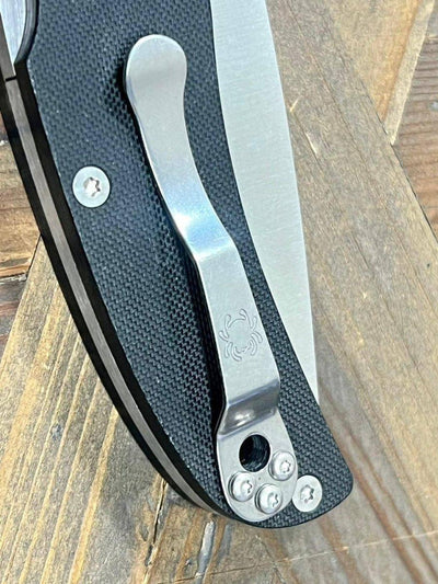 Spyderco Native Chief Folding Knife 4.08" S30V Satin Black G10 Handles - NORTH RIVER OUTDOORS