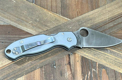 Spyderco Para 3 C223GP Custom Titanium Handles Knife 3" S110V Satin (USA) - NORTH RIVER OUTDOORS