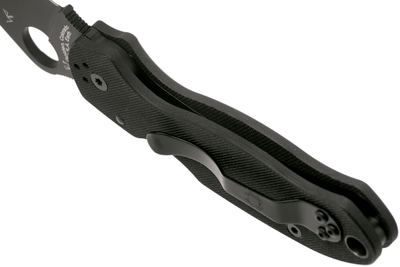 Spyderco Para 3 C223GPBK Knife 3" S45VN Black Plain Blade, Black G10 Blackout (USA) - NORTH RIVER OUTDOORS