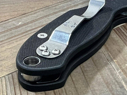 Spyderco Para 3 C223GPDBCK Knife 3" S110V Satin Blade Black Handles G10 (USA) - NORTH RIVER OUTDOORS