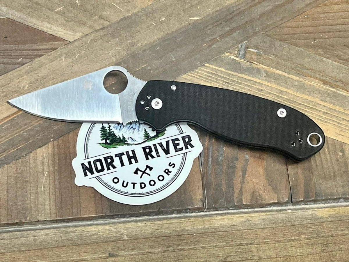 Spyderco Para 3 C223GPDBL Knife 3" S110V Satin Black G10 (USA) - NORTH RIVER OUTDOORS