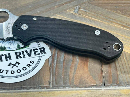 Spyderco Para 3 C223GPDBL Knife 3" S110V Satin Black G10 (USA) - NORTH RIVER OUTDOORS
