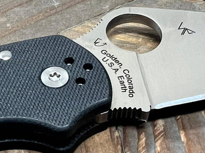 Spyderco Para 3 C223GPDBL Knife 3" S110V Satin Black G10 (USA) - NORTH RIVER OUTDOORS