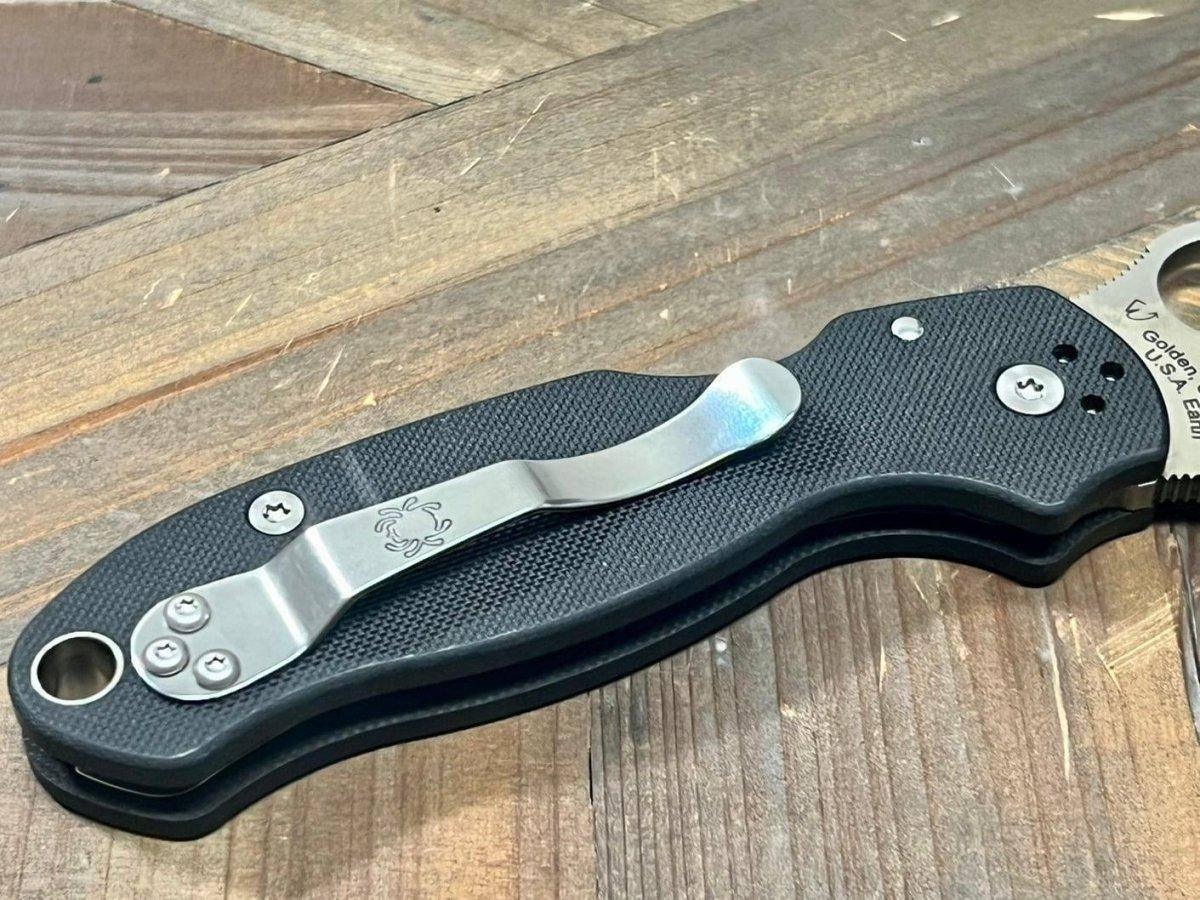 Spyderco Para 3 C223GPDBL Knife 3" S110V Satin Black G10 (USA) - NORTH RIVER OUTDOORS