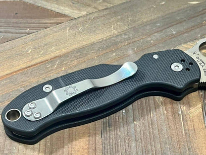 Spyderco Para 3 C223GPDBL Knife 3" S110V Satin Black G10 (USA) - NORTH RIVER OUTDOORS