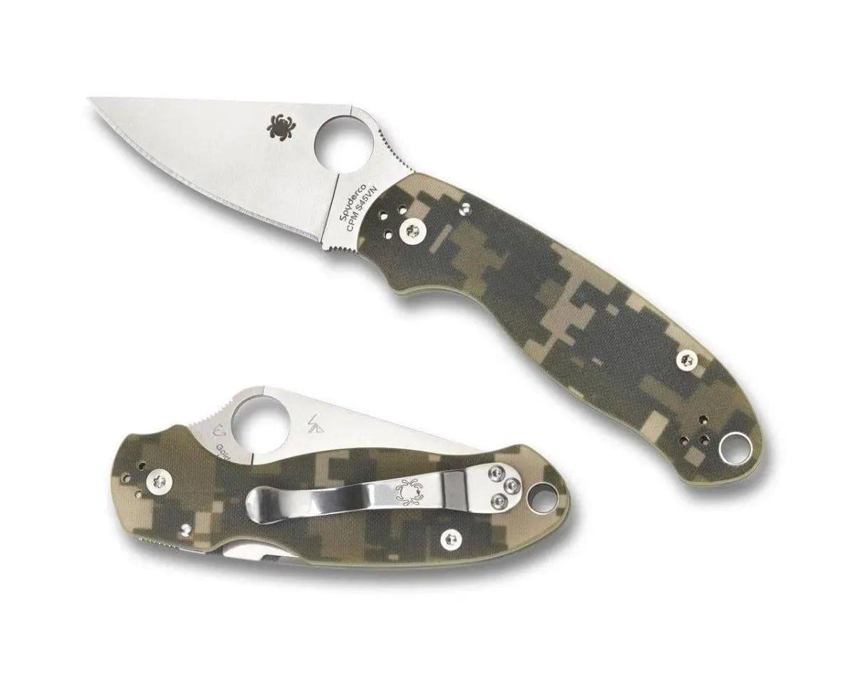 Spyderco Para 3 CPM-S45VN Knife Digi Camo G-10 (3" Satin) - NORTH RIVER OUTDOORS