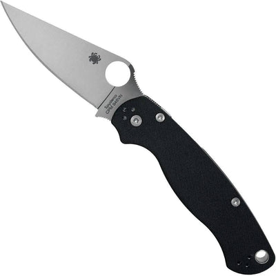 Spyderco Paramilitary 2 C81GP2 Knife 3.42" S45VN Blade, Black G10 Handles - NORTH RIVER OUTDOORS