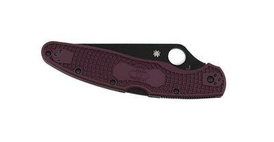Spyderco Police 4 Burgundy Lightweight Sprint Run CTS-PD#1 Black Plain Edge C07BGBP4 - NORTH RIVER OUTDOORS