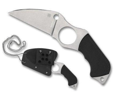 Spyderco Sal Glesser Swick 6 FB14P6 Small Hole Fixed Blade Neck Knife 2.73" - NORTH RIVER OUTDOORS