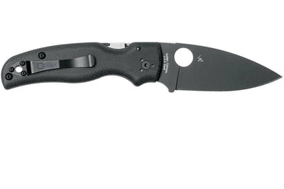 Spyderco Shaman Folding Knife 3.58" S30V Black Plain Blade, Matte G10 (USA) - NORTH RIVER OUTDOORS