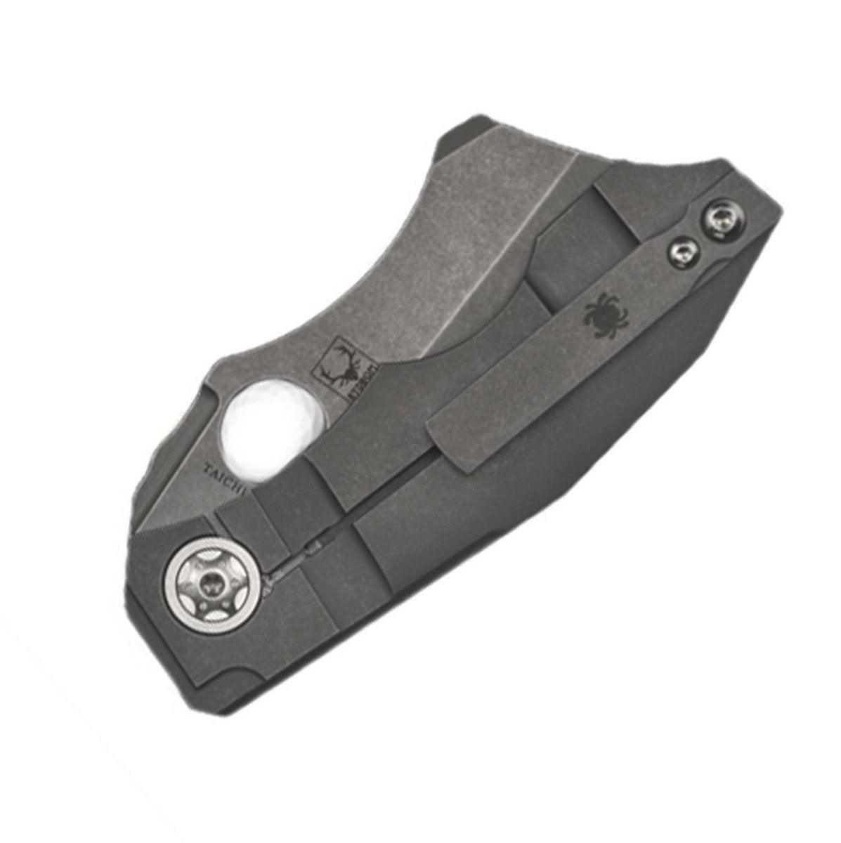 Spyderco Stovepipe Folding Knife 2.78" CPM-20CV Dark Stonewashed Cleaver Blade - NORTH RIVER OUTDOORS