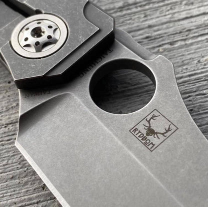 Spyderco Stovepipe Folding Knife 2.78" CPM-20CV Dark Stonewashed Cleaver Blade - NORTH RIVER OUTDOORS