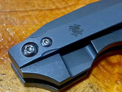 Spyderco Stovepipe Folding Knife 2.78" CPM-20CV Dark Stonewashed Cleaver Blade - NORTH RIVER OUTDOORS