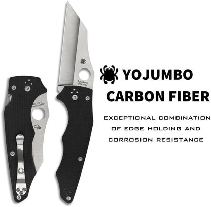 Spyderco YoJumbo C253CFP Sprint Run Folding Knife 3.98" CPM S90V CF - NORTH RIVER OUTDOORS