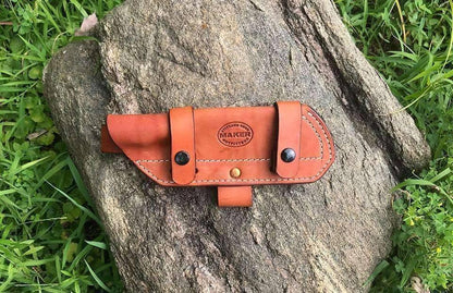 Bushcraft 6 Way Leather Sheath (Custom) - NORTH RIVER OUTDOORS