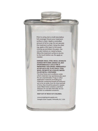 Boiled Linseed Oil 8oz Metal Container (USA) - NORTH RIVER OUTDOORS