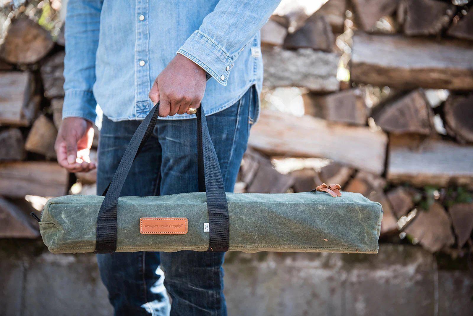Straight Grain Supply Axe and Utility Bag - Olive - NORTH RIVER OUTDOORS