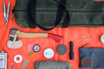 Straight Grain Supply Axe and Utility Bag - Olive - NORTH RIVER OUTDOORS