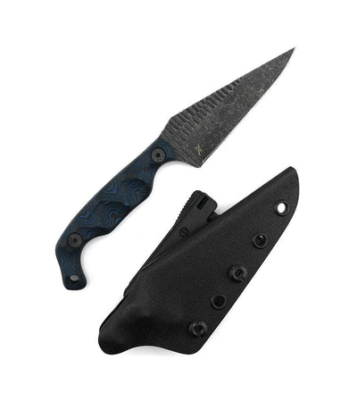 Stroup Knives Bravo 5 Blue G10 Fixed Blade - NORTH RIVER OUTDOORS