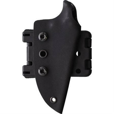 Stroup Knives Mini1 EDC Fixed Blade Knife 3.125" 1095 Hand Carved Pike Blade Milled Black G10 Handles Kydex Sheath - NORTH RIVER OUTDOORS