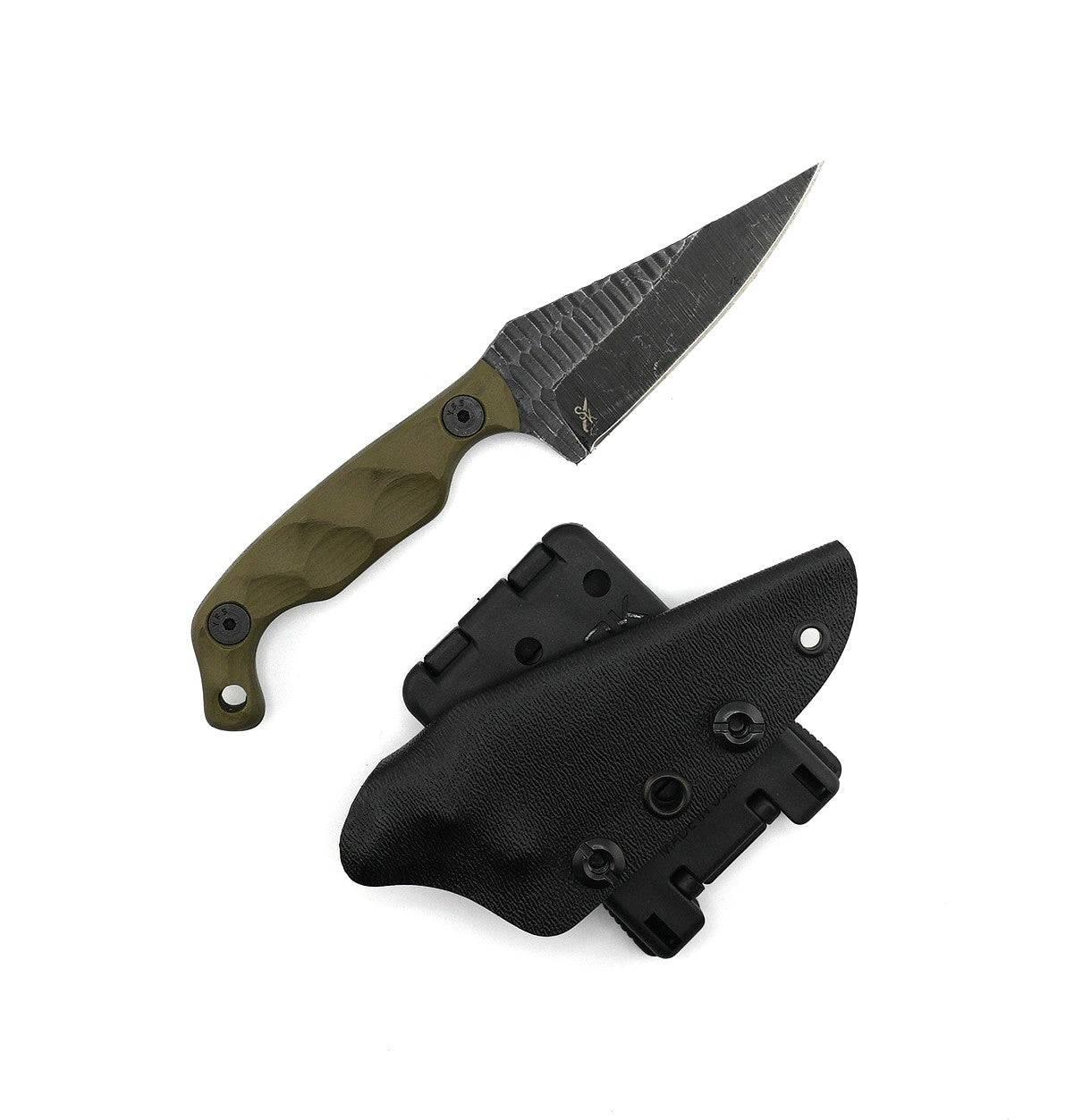 Stroup Knives Mini1 OD Green G10 Fixed Blade - NORTH RIVER OUTDOORS