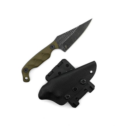 Stroup Knives Mini1 OD Green G10 Fixed Blade - NORTH RIVER OUTDOORS