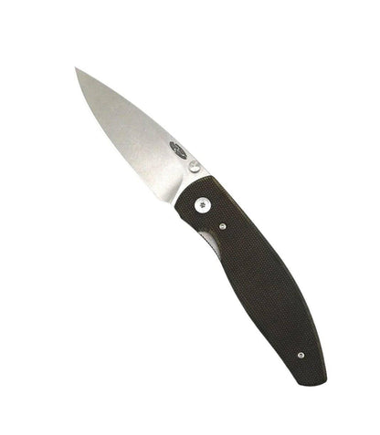 TRM ATOM Folding Knife OD Green Micarta Scales 3.5" Drop Point CPM-20CV (Pre-Owned) - NORTH RIVER OUTDOORS