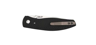 TRM Atom Liner Lock Carbon Fiber Contoured 3D Scales Stonewashed MagnaCut - NORTH RIVER OUTDOORS