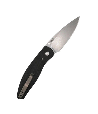 TRM Atom Liner Lock Carbon Fiber Contoured 3D Scales Stonewashed MagnaCut - NORTH RIVER OUTDOORS