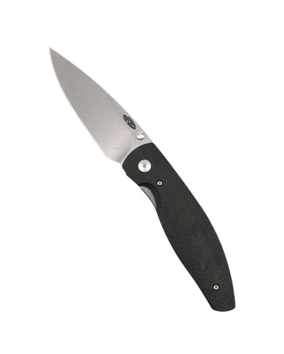 TRM Atom Liner Lock Carbon Fiber Contoured 3D Scales Stonewashed MagnaCut - NORTH RIVER OUTDOORS