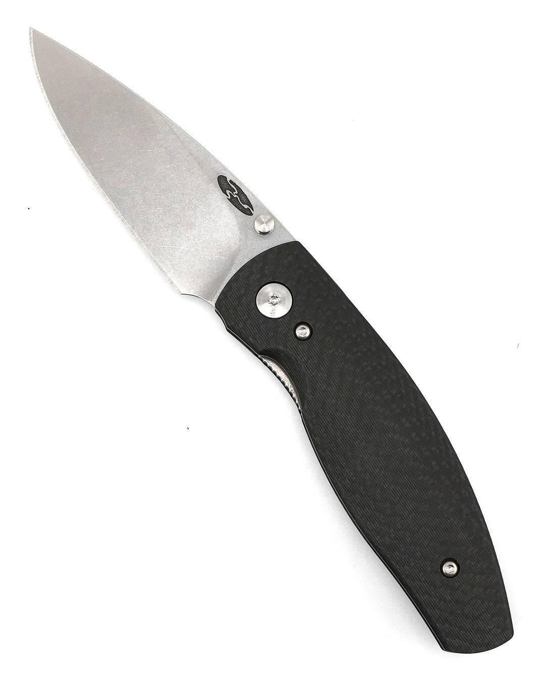 TRM Neutron 2 Linerlock MagnaCut - Carbon Fiber - 3D Contoured Smooth Scales - NORTH RIVER OUTDOORS