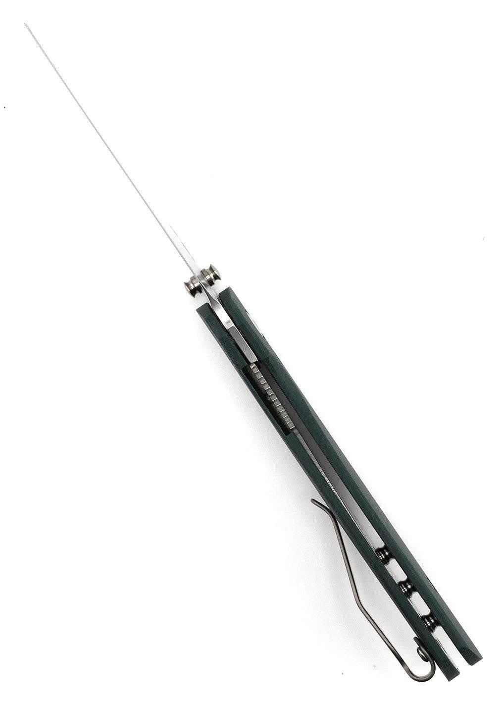 TRM Neutron 2 Linerlock MagnaCut - Forest Green G10 - 3D Contoured Smooth Scales - NORTH RIVER OUTDOORS