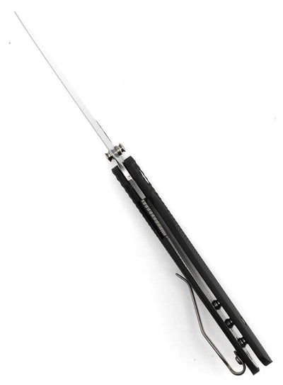 TRM Neutron 2 Linerlock MagnaCut - Jet Black G10 - 3D Contoured Lizard Skin Scales - NORTH RIVER OUTDOORS