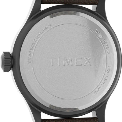 Timex Expedition Scout - Khaki Dial - Brown Leather Strap - NORTH RIVER OUTDOORS