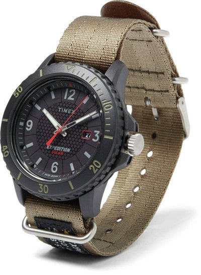 Timex Gallatin Nylon Slip-Thru Watch - Solar Green/Black Dial - NORTH RIVER OUTDOORS