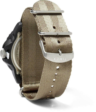 Timex Gallatin Nylon Slip-Thru Watch - Solar Green/Black Dial - NORTH RIVER OUTDOORS