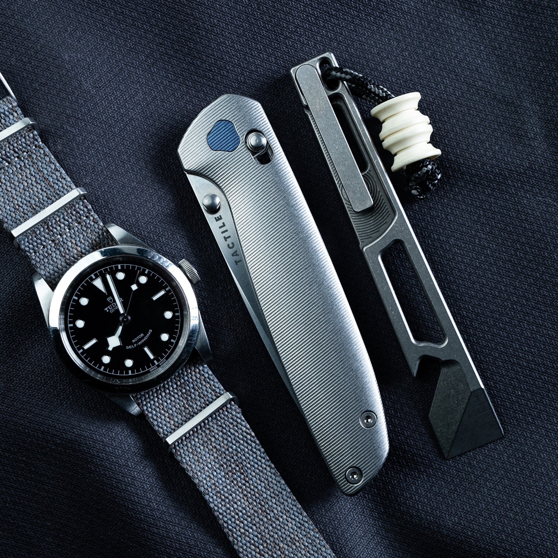 Tactile Maverick MagnaCut Folding Knife Stonewash Titanium (USA)